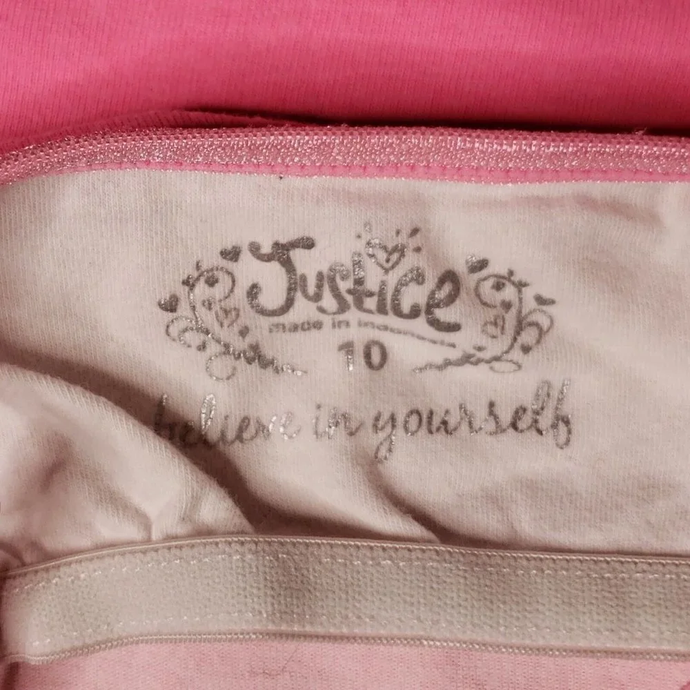 Justice Girls Pink Cami Bundle 10